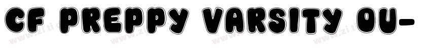 CF Preppy Varsity Ou字体转换